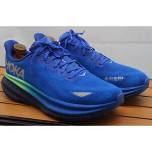 Hoka One One Clifton 9 GTX Running Sneakers Dazzling Blue 1141470 DBES Men's 11D